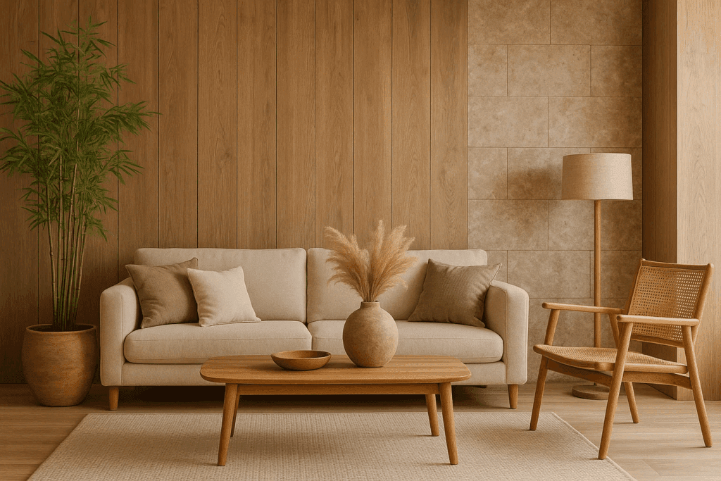 Natural Materials for a Calming Look